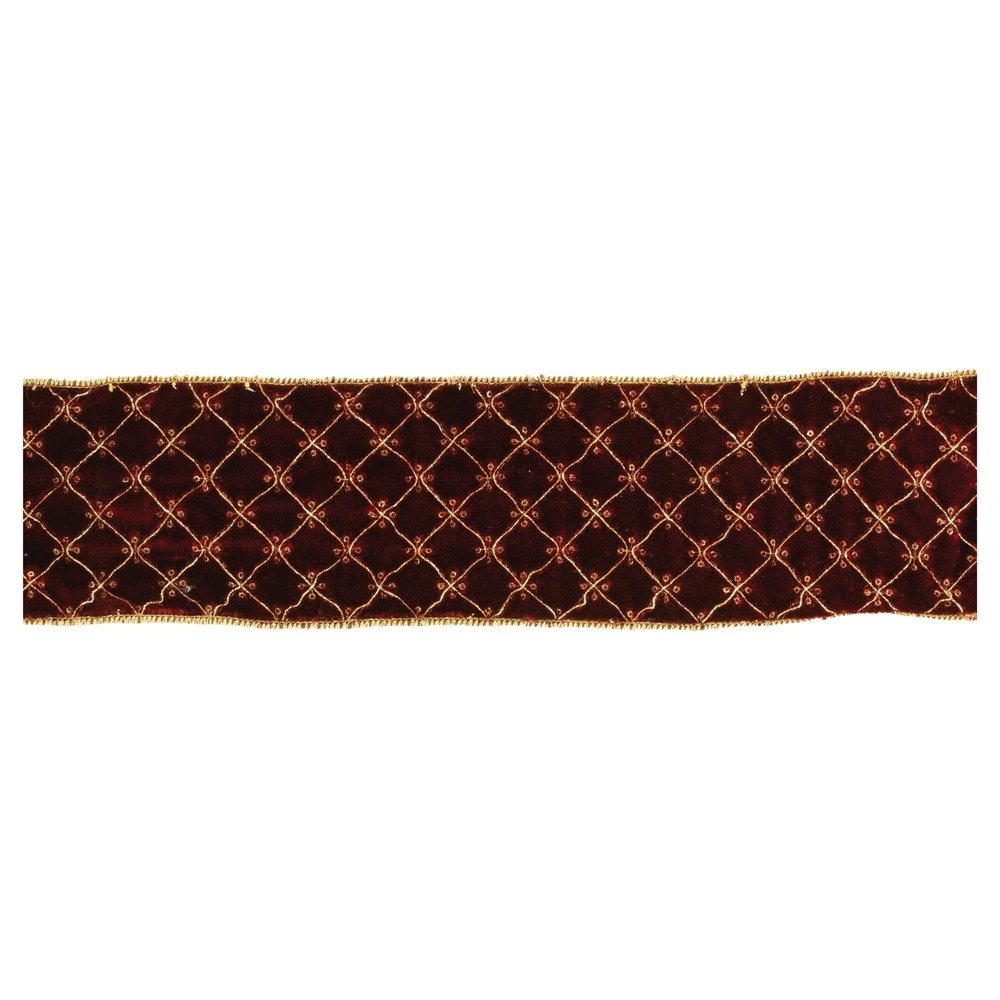 Set of Two Red And Gold Shatterproof Ribbons
