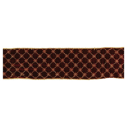 Set of Two Red And Gold Shatterproof Ribbons