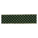 Set of Two Green And Gold Shatterproof Ribbons