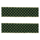 Set of Two Green And Gold Shatterproof Ribbons