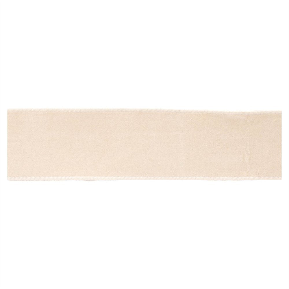 Blush Pink Wired Ribbon 4" x 5 Yds. Shatterproof Cotton Ribbon