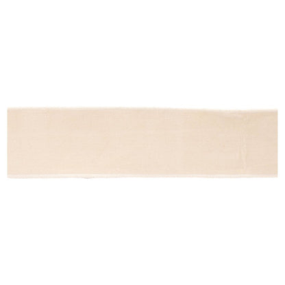 Blush Pink Wired Ribbon 4" x 5 Yds. Shatterproof Cotton Ribbon