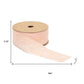 Raw Edge Velvet Ribbon 2" x 10 Yds. Shatterproof Rayon Ribbon