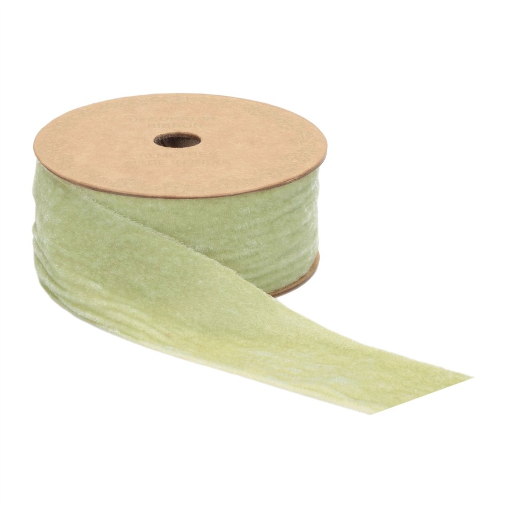 Raw Edge Velvet Ribbon 2" x 10 Yds. Shatterproof Rayon Ribbon