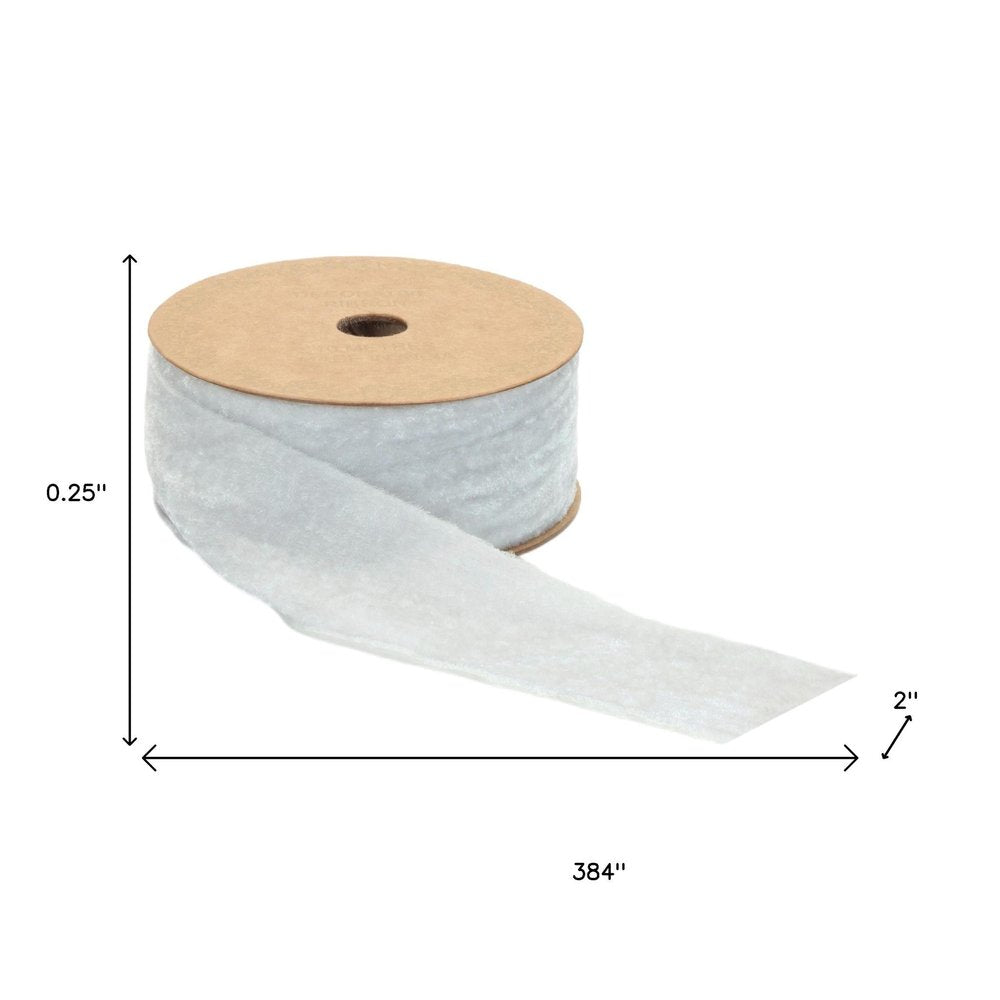 Raw Edge Velvet Ribbon 2" x 10 Yds. Shatterproof Rayon Ribbon