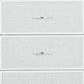 62" White Faux Crystal Glitter Wood Lighted Nine Drawer Triple Dresser
