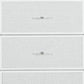 62" White Faux Crystal Glitter Wood Lighted Nine Drawer Triple Dresser