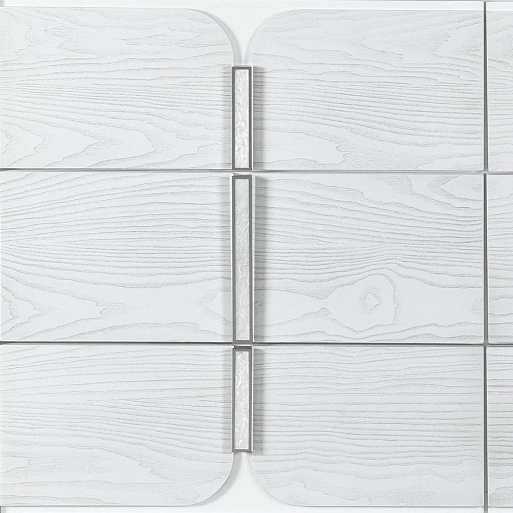 63" Gray Wood Six Drawer Double Dresser