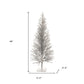 4' Silver Tinsel Sparse Pine Christmas Tree