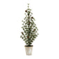 Set of Two 32" Mini Artificial Pine Trees With Pinecones In Rustic Brown Pots