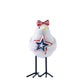 Set of Three Red White And Blue Polyresin Bird Independence Day Figurine