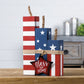 14" Red White And Blue Bless Our Home Tabletop Sign