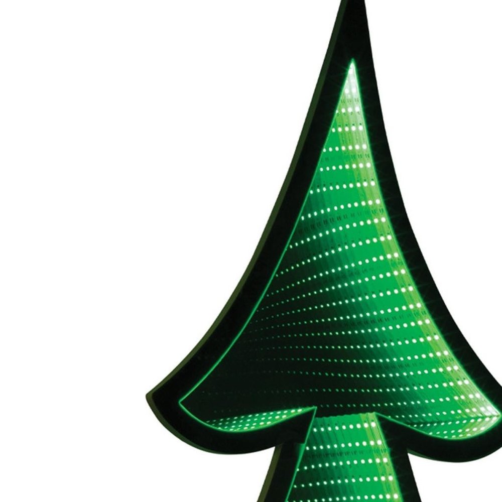 46" Green Acrylic Trees Christmas Christmas Tree Tabletop Sculpture with LED