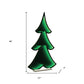 46" Green Acrylic Trees Christmas Christmas Tree Tabletop Sculpture with LED