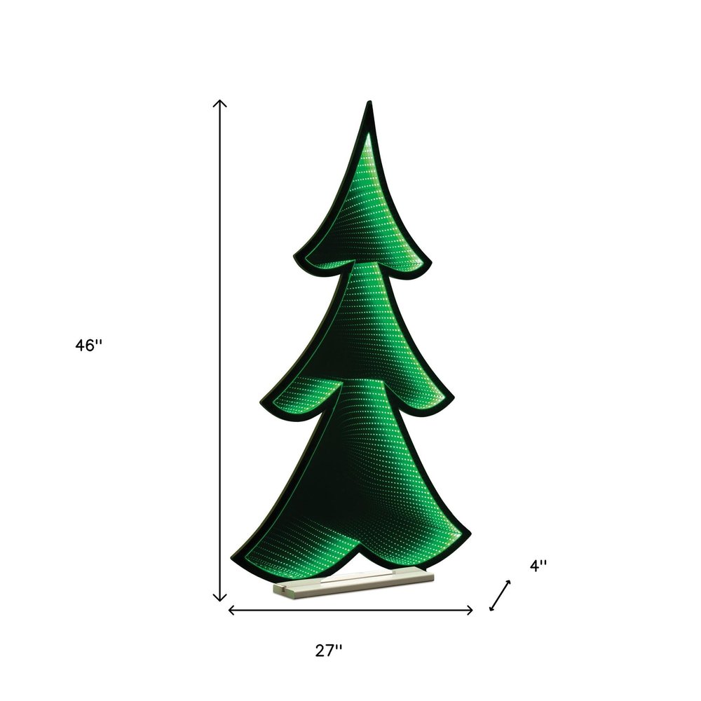 46" Green Acrylic Trees Christmas Christmas Tree Tabletop Sculpture with LED