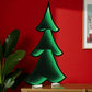 46" Green Acrylic Trees Christmas Christmas Tree Tabletop Sculpture with LED
