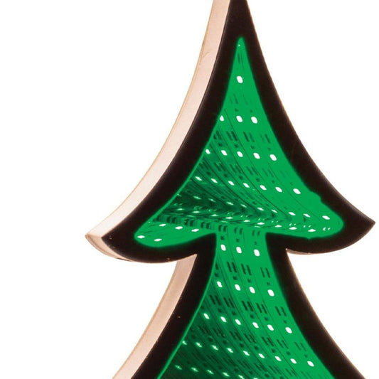 12" Green Acrylic Trees Christmas Christmas Tree Tabletop Sculpture with LED