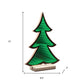 12" Green Acrylic Trees Christmas Christmas Tree Tabletop Sculpture with LED