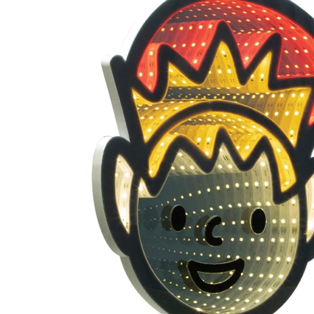 29" Green And Red Acrylic Christmas Tabletop Sign with LED