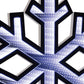 16" White Acrylic Christmas Snowflakes Tabletop Sign with LED