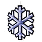 16" White Acrylic Christmas Snowflakes Tabletop Sign with LED