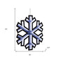 24" White Acrylic Christmas Snowflakes Tabletop Sign with LED