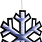 24" White Acrylic Christmas Snowflakes Tabletop Sign with LED