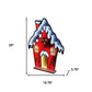 26" Red And White Acrylic House Christmas Tabletop Sign with LED