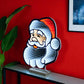 16" Red And White Acrylic Christmas Santa Tabletop Sign with LED