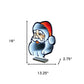 16" Red And White Acrylic Christmas Santa Tabletop Sign with LED