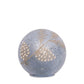 Set of Two Blue And Gray Glass Pinecone Tabletop Sculpture with LED