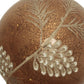 Set of Two Brown And Gray Glass Pinecone Tabletop Sculpture with LED