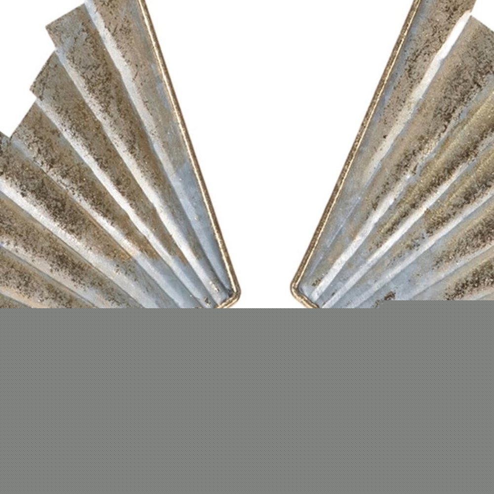 25" White And Gold Polyresin Angel Christmas Tabletop Sculpture