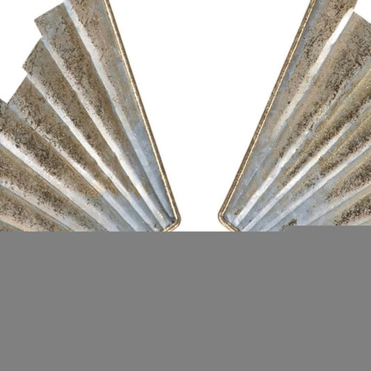 25" White And Gold Polyresin Angel Christmas Tabletop Sculpture