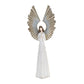 25" White And Gold Polyresin Angel Christmas Tabletop Sculpture