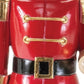 12" Black And Red Polyresin Christmas Nutcracker Figurine