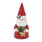 9" Red White And Green Polyresin Christmas Santa Figurine