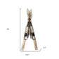 36" Beige And Brown Skiing Tabletop Sculpture