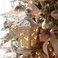 17" White Wood Tabletop Sculpture with LED