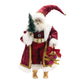 25" Red And White Resin Christmas Santa Figurine