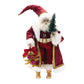 25" Red And White Resin Christmas Santa Figurine