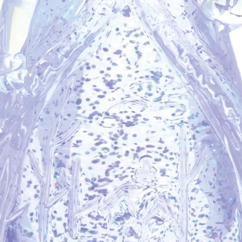 10" Clear Plastic Christmas Snowman Tabletop Sculpture with LED