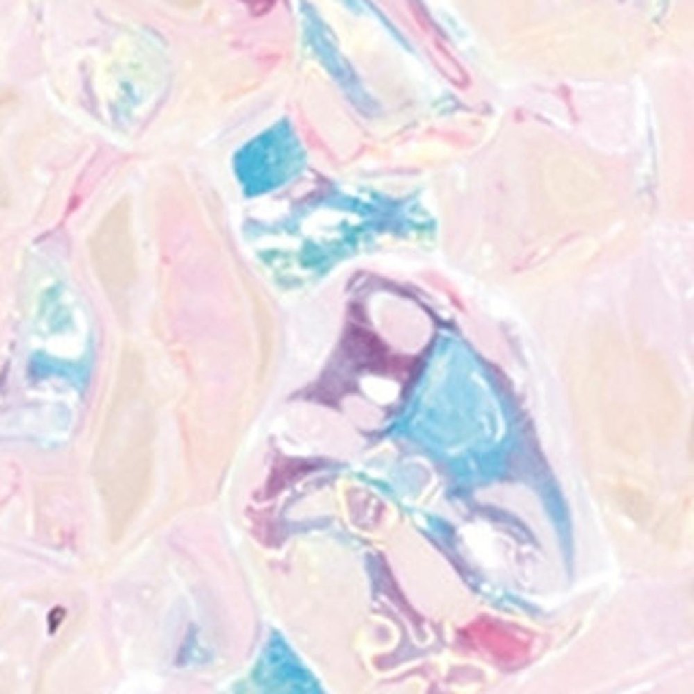 14" White Blue And Pink Plastic Trees Tabletop Sculpture with LED