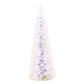 18" White Blue And Pink Plastic Trees Tabletop Sculpture with LED