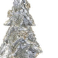 Set of Two Silver And Gold Polyresin Trees Tabletop Sculpture
