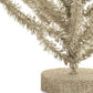 Set of Two Silver Plastic Trees Tabletop Sculpture