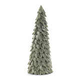 26" Green Fabric Trees Tabletop Sculpture