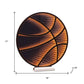 17" Black And Orange Acrylic Basketball Tabletop Sign with LED