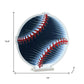 16" Red And White Acrylic Baseball Tabletop Sign with LED