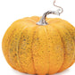 Set of Two Orange And Green Plastic Pumpkin Thanksgiving Pumpkin Tabletop Sculpture